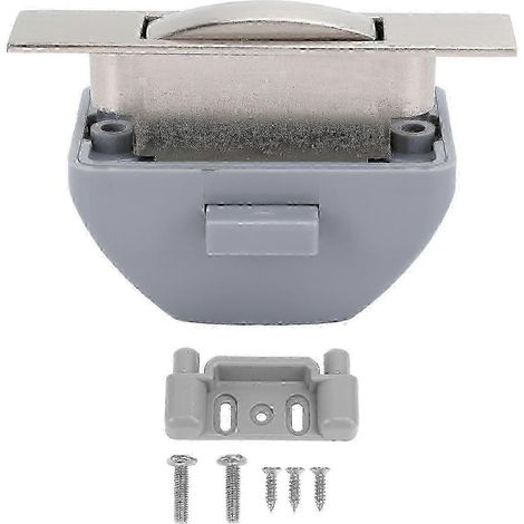Serrure coulissante pour armoire de camping-car, en alliage de zinc, sans clé, compatible avec les camping-cars, les yachts, les caravanes et les véhicules de voyage, finition nickel brossé. (1/5)