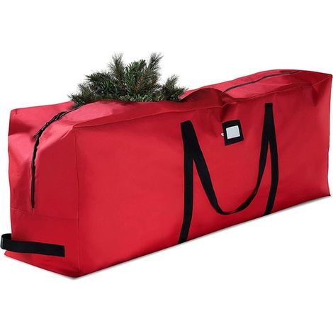 Décorations de saison Sac De Rangement pour Sapin De Noël,Résistant à La Déchirure avec Poignée,Limperméable,Anti-UV,Robuste Tissu Oxford 600D Housse De Rangement pour Le Sapin Noël,165x38x74cm GROOFO (1/5)
