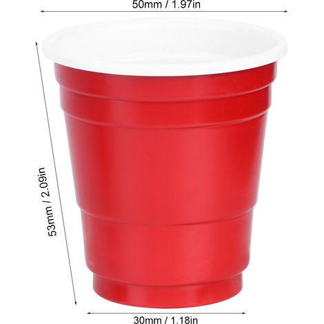 50 Einwegbecher (60 ml) für Kaffee, Bier, Partys und Veranstaltungen, praktisches Geschirr