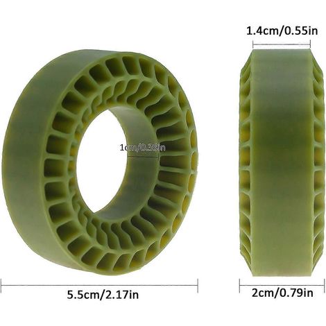 Silikoneinsätze passend für 1,0"-Radreifen, ferngesteuertes Crawler-Zubehör, Grün (1/4)