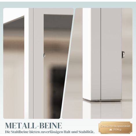 Table de cuisine grande table moderne 120x60x75 cm blanc (1/5)