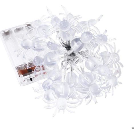 Guirlande lumineuse Halloween 3 m, 20 LED, télécommande, étanche, extérieur/intérieur, décoration jardin et intérieur (1/4)