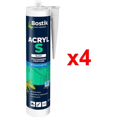 BOSTIK ACRYL S Conditionnement: Pack de 4 Cartouches