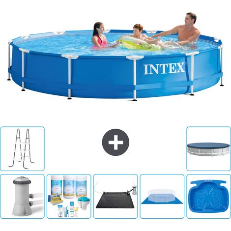 Intex Piscine Tubulaire Ronde - 366x76 cm - 8-pièces S20474 (1/5)
