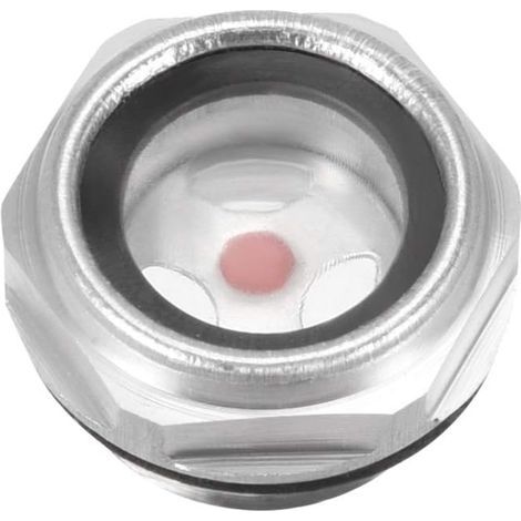 Niveau d᾿Huile Liquide Jauge Voyant d'huile Verre Vue Raccord de Compresseur d᾿Air Bouchon en Alliage d᾿Aluminium à Filetage Mâle 1/2 PT avec Joint Torique