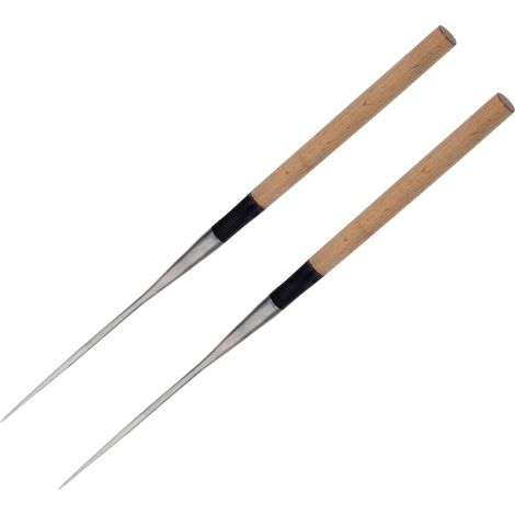 Baguettes Sushi Acier Inoxydable Tête Pointue Pratiques pour Cuisine Quotidienne Voyage Camping (1/5)