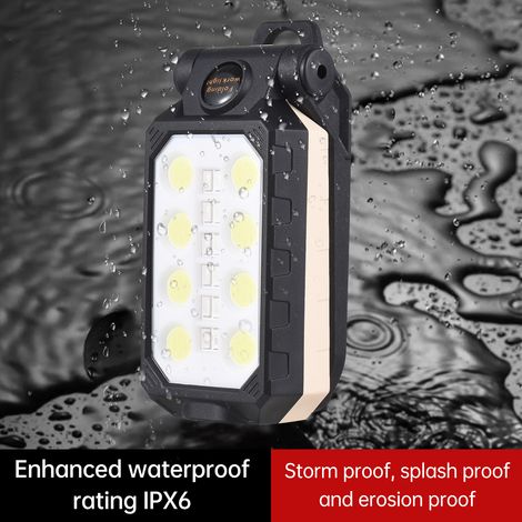 Lampe de travail rechargeable USB LED COB - Aoresac - Lumière magnétique et crochet - 4 modes - IPX6 - Swivel 180° - Portable et pliable (1/5)