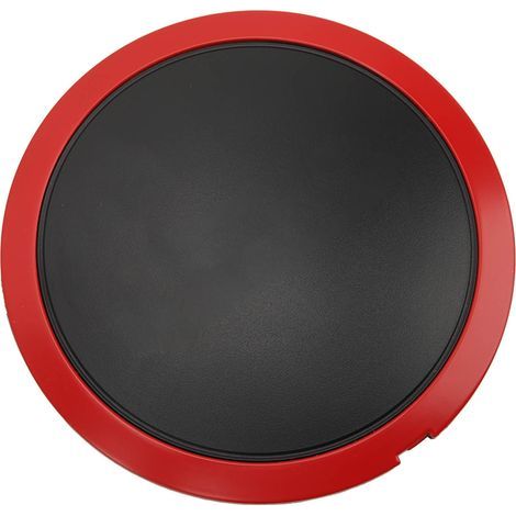 Moyeu de roue central avec garniture chromée 68078419AC, résistant à la chaleur, remplacement pour FIAT 500, cercle rouge lettres rouges (1/5)