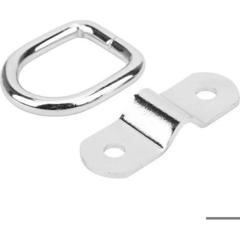 Anneau En D - Anneau D'ancrage De Chargement Pour Remorque Automobile - Fixation Sécurisée Sur Châssis Ou Hayon - Par Lot De 2 (1/4)