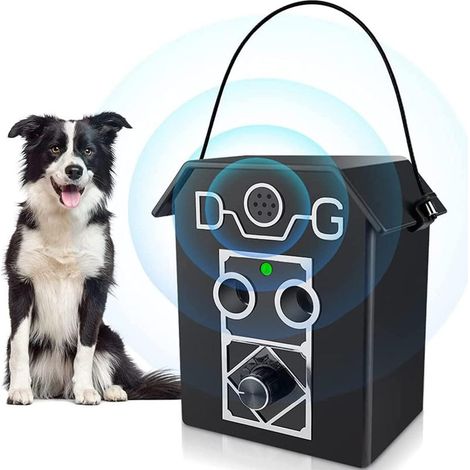 Collar antiladridos para perros, 4 modos, 2 altavoces, resistente al agua hasta 15 m (para uso en interiores y exteriores). (1/5)