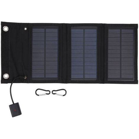 Panneau Solaire Pliable 15W Portable Étanche – Chargeur Solaire Compact pour Camping, Randonnée et Voyages en Plein Air (1/5)