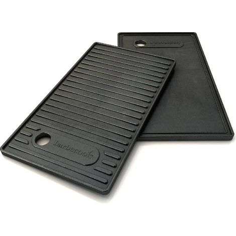 Barbecook piastra barbecue universale in ghisa smaltata, accessorio per piastra, nera, per Brahma 42,7x2x24 cm (1/4)
