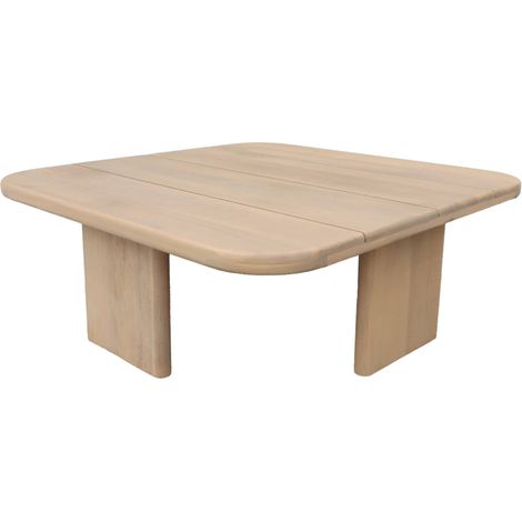 sweeek - Quadratischer Garten-Couchtisch aus Akazienholz