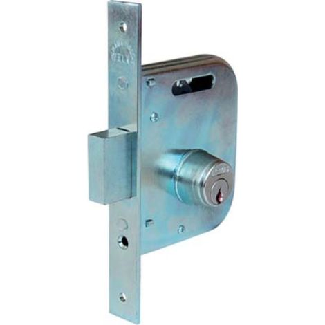 Serratura cancello infilare 065450 welka b.q zinc f.mm 22 m1+pom e.mm 45 c.mm 30 Welka