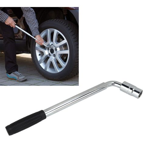 Clé télescopique pour pneus de voiture avec 2 douilles CR-V (17/19 mm, 21/23 mm) (1/5)