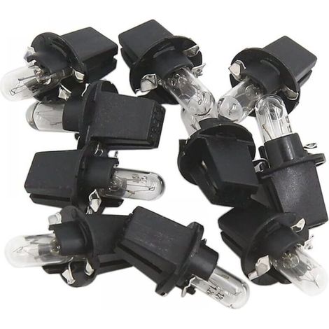 Lot de 10 Ampoules T5 LED 12V 1,2W Jaune pour Tableau de Bord Voiture Éclairage Intérieur
