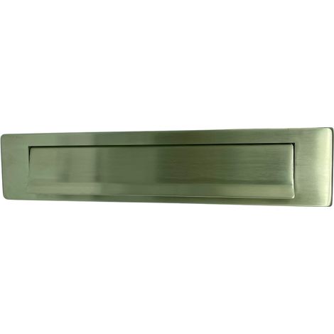 Entrée de boîte aux lettres inox 304 brossé ouverture 240 x 40 mm - DESIGN MAT (1/3)