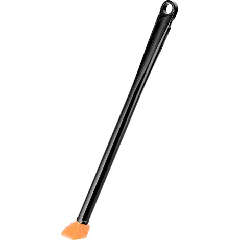 Fixations latérales en alliage d'aluminium usinées CNC, adaptées aux Husqvarna FE 250 FE 350 TE 125, poteau noir avec base orange. (1/5)