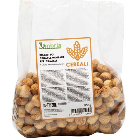 UMBRIA EQUITAZIONE Biscotto vegetale per cavalli con cereali (930 gr) (1/2)