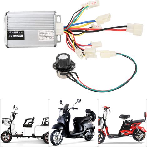 Kit de Commande de Moteur Brossé 1000W 36V en Alliage pour Vélo Électrique avec Interrupteur de Rotation (1/5)