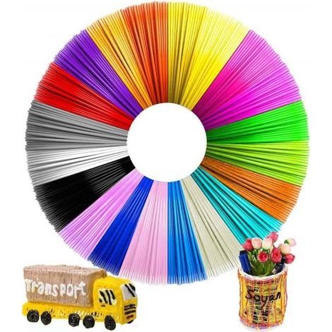 Filament PLA pour stylo 3D - 123 - 1.75mm - 5m - 20 couleurs (1/4)