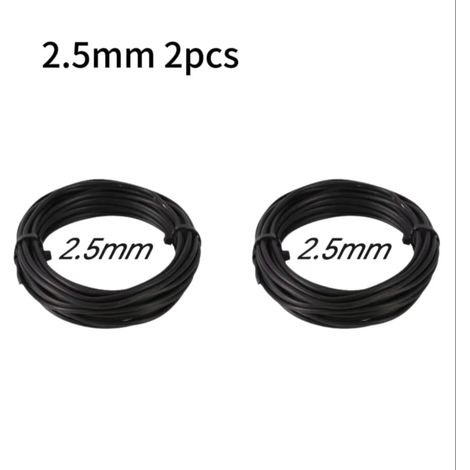 Fil de palissage en aluminium pour bonsaï (2,5 mm, 2 pièces) de 10 m accessoires de modelage pour plantes, noir, idéal pour le jardinage et la mise en forme des plantes. (1/4)