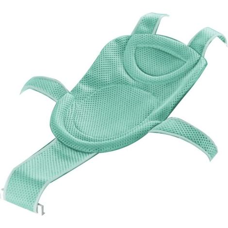 Filet Bain BéBé D'Insertion Baignoires - SièGe Douche Nouveau-Né Maille RéGlable Confortable Tout-Petits Accessoires AntidéRapant Poche Plateau Vert Clair Tapis S'Assoient Nouveau-Né 1 PièCe (1/4)