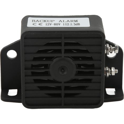 Avertisseur de recul universel pour voiture, klaxon de marche arrière avec buzzer puissant, DC 12V-80V, alarme sonore de stationnement. (1/5)