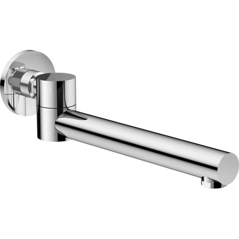 Bocca per vasca da bagno rotonda in ottone 24.4 cm girevole finitura cromo - Casvo