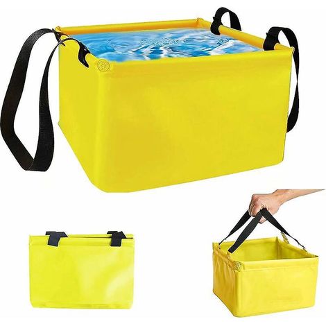cuvette Pliante Extrieure,15 Litres Bassine Pliable D'extrieur,pour Le Camping,cuvette Pliante En Toile De Bche Durable Pour Le Camping
