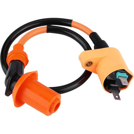Bobine d'Allumage Universelle pour Moteur GY6 Moto Dirt Bike Scooter Mobylette – Remplacement Bougie Noir (1/5)
