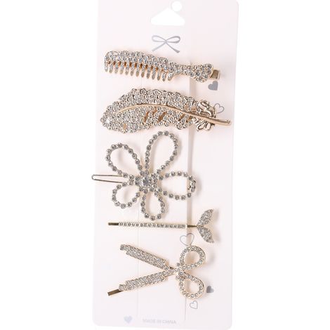 Set Haarspangen - 5 Stück (gold) (1/2)