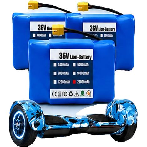 Batterie Lithium-Ion, Capacité 20000mAh, Tension 36V, 20000mAh-3PCS (1/2)