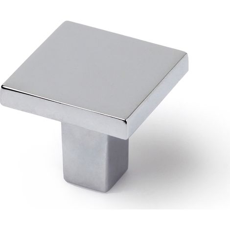Pomo para Mueble  Estilo Contemporáneo  Fabricado en Zamak  Acabado en Cromo Brillo  Medidas 303028 mm  Sistema de Fijación  2 Unidades -