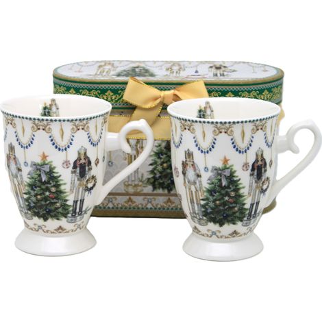 Set mit 2 Porzellan-Weihnachtsbechern in einer Geschenkbox (1/5)
