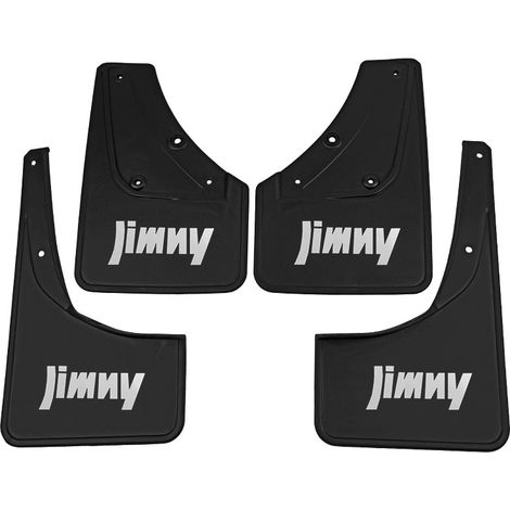 Convient aux pneus noirs avec garde-boue logotés pour Suzuki Jimny 2019-2023. (Jimny 2019-2023 (noir) avec logo)