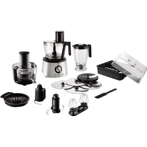 Philips HR7778 Multifunktionsküchenmaschine Edelstahl 1300W
