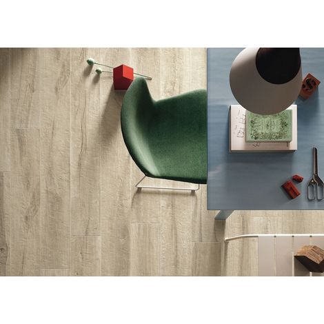 Carrelage Effet Parquet KUNI 20x120 cm Amande Kuni (1/2)