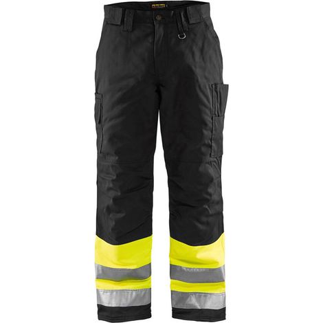 Pantaloni da lavoro ad alta visibilità invernale 1862 - Giallo fluorescente/Nero XL - FR(48) - SE(C54) - Standard (1/4)