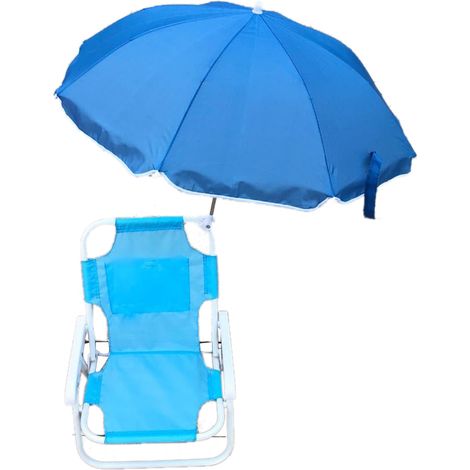 Enfant chaise pliante camping Oxford tissu polyvalent portable extérieur chaise pliante avec tube acier épaissi bleu (1/5)