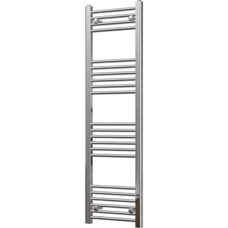 Zennor - Chrome Heated Towel Rail - H1400mm x W400mm - Straight (1/3)