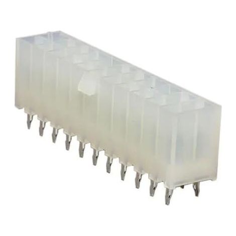 Connettore Mini Fit femmina 11X2 vie da circuito stampato senza aletta