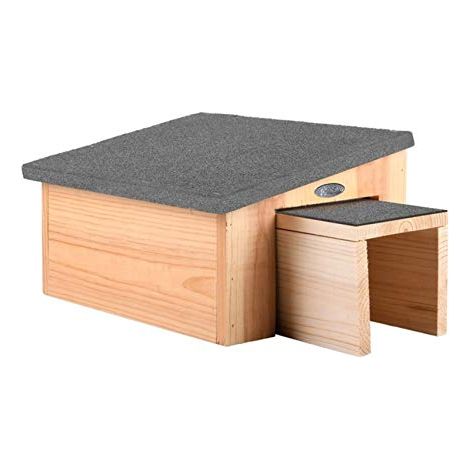 Casetta di legno per ricci con tetto