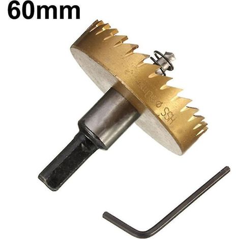 Foret HSS 16-60 mm, scie cloche pour métal, acier, bois et alliages - 60 mm (1/5)