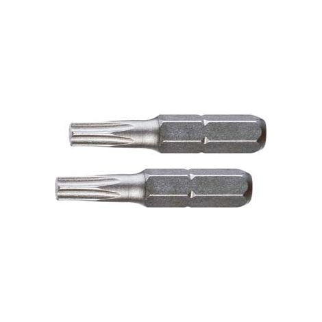 INSERTI TESTA TORX IN BLISTER PER AVVITATORI MM.25- - mm.25 TORX TX 20  in blister 2pz. - 1 blister EXCEL