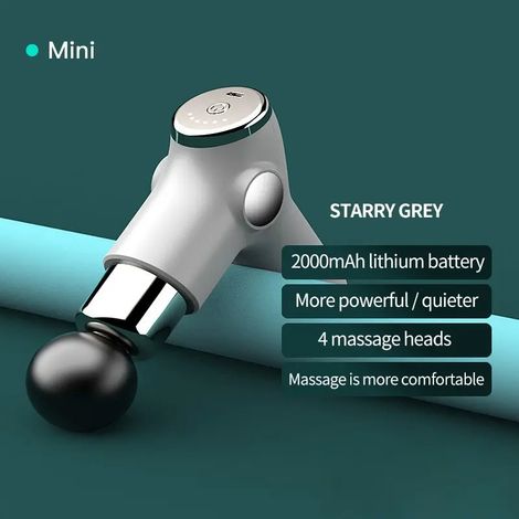 Filiyano-Mini pistolet de massage vibrant rechargeable avec pistolet de massage, appareil d'exercice portable pour la relaxation musculaire 03287