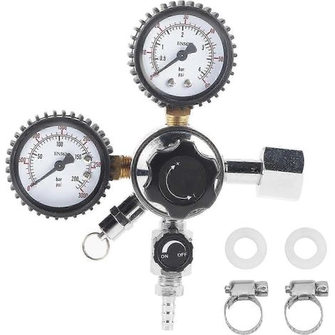 Régulateur de CO2 pour fût de bière/soda, soupape de décharge de pression, ensemble de conduite de gaz pour bière artisanale W21.8 (1/4)