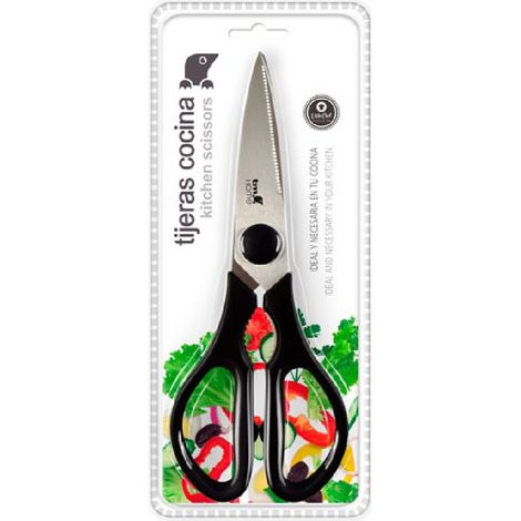 Ciseaux de cuisine tm-home tm home kitchen scissors acier inoxydable noir (1/3)