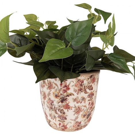Pot de fleur d'intérieur Beige Rose 16x16cm (1/2)