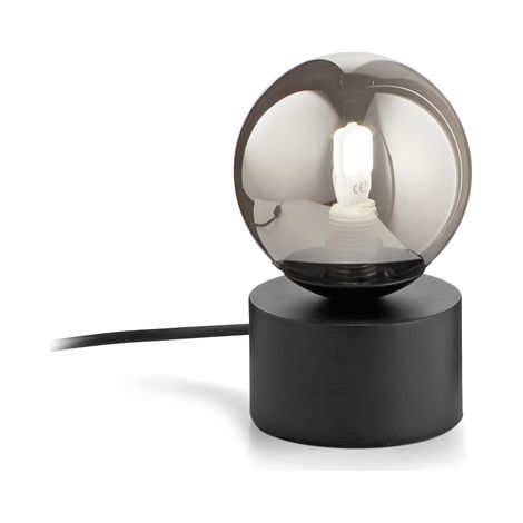 Lampada Da Scrivania Contemporanea Perlage Metallo Nero 1 Luce G9 3W 3000K (1/2)